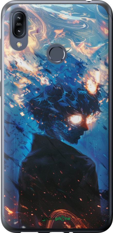 Силиконовый чехол Сатору Годжо для Asus Zenfone Max M2 ZB633KL - 6129u-1629 изображение 