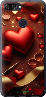 Силіконовий чехол Сердечки v3 для Asus ZenFone Max Plus M1 ZB570TL - 5833u-1361 изображение 