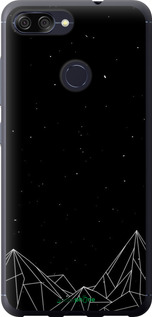 Силіконовий чехол Чорно білі абстрактні гори для Asus ZenFone Max Plus M1 ZB570TL - 6437u-1361 изображение 