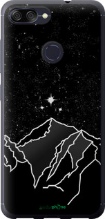 Силиконовый чехол Минималистический горный пейзаж для Asus ZenFone Max Plus M1 ZB570TL - 6438u-1361 изображение 