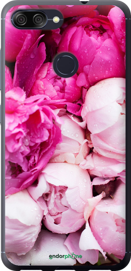 

Coque du Silicone "Pivoines roses" pour Asus ZenFone Max Plus M1 ZB570TL, Rose