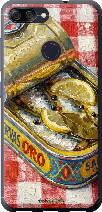 Силиконовый чехол Vintage Sardine Tin Phone для Asus ZenFone Max Plus M1 ZB570TL - 6772u-1361 изображение 