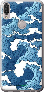 Силиконовый чехол Абстрактный рисунок морских волн для Asus ZenFone Max Pro M1 ZB602KL - 6538u-1647 изображение 