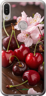 Силіконовий чехол Вишня у шоколаді для Asus ZenFone Max Pro M1 ZB602KL - 6698u-1647 изображение 