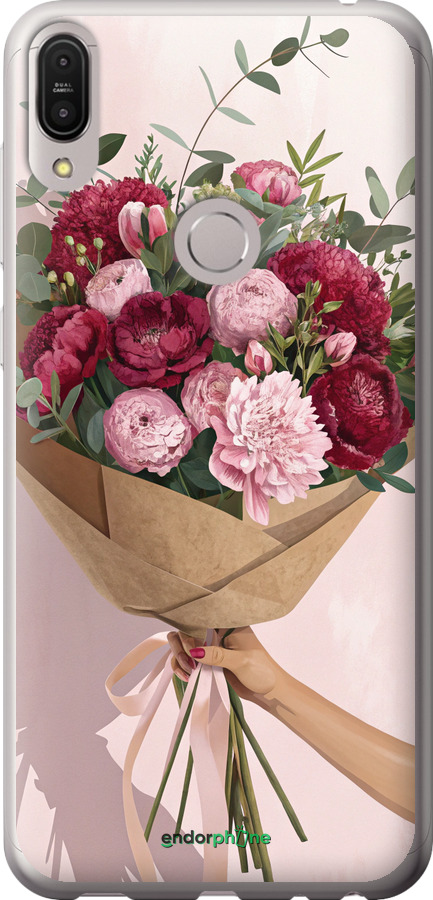 Силіконовий чехол Півонії 1 для Asus ZenFone Max Pro M1 ZB602KL - 6705u-1647 изображение 