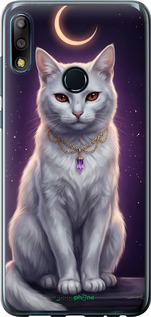 Силіконовий чехол Mystic White Cat Gothic Dark Purple Gold для Asus Zenfone Max Pro M2 ZB631KL - 6805u-1641 изображение 