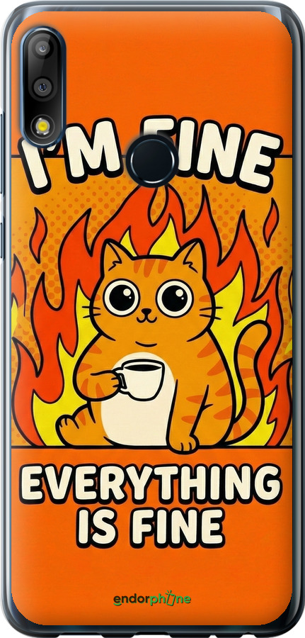 Силіконовий чехол Funny Cat для Asus Zenfone Max Pro M2 ZB631KL - 6786u-1641 изображение 