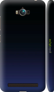 3D пластиковый матовый чехол Градиент в тёмно - синем стиле для Asus ZenFone Max ZC550KL - 6542m-271 изображение 