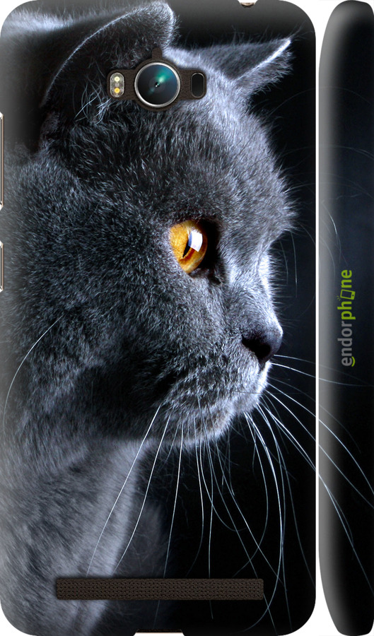 

3D пластиковий матовий чохол "Гарний кіт" для Asus ZenFone Max ZC550KL, Чорний