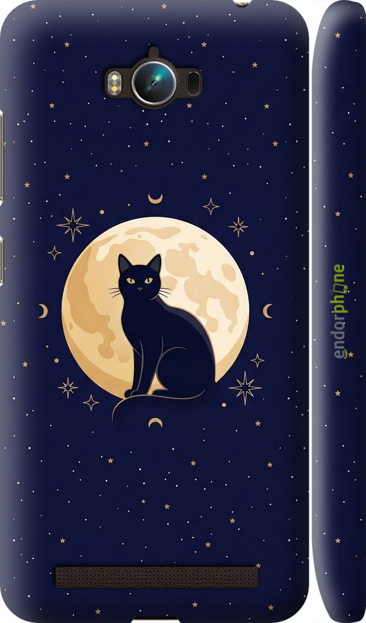 3D пластиковий матовий чехол Cute Cat Celestial/Witchy для Asus ZenFone Max ZC550KL - 6787m-271 изображение 