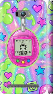 3D пластиковый матовый чехол Y2K Aesthetic Retro Pet: Годуй мене кавою для Asus ZenFone Selfie ZD551KL - 6784m-116 изображение 