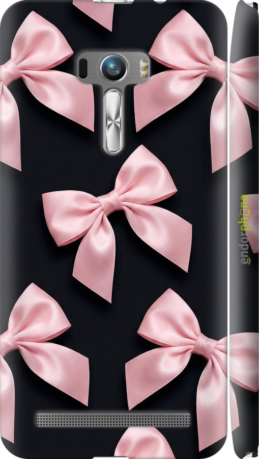 3D пластиковый матовый чехол Coquette Ribbons Dark Coquette для Asus ZenFone Selfie ZD551KL - 6767m-116 изображение 