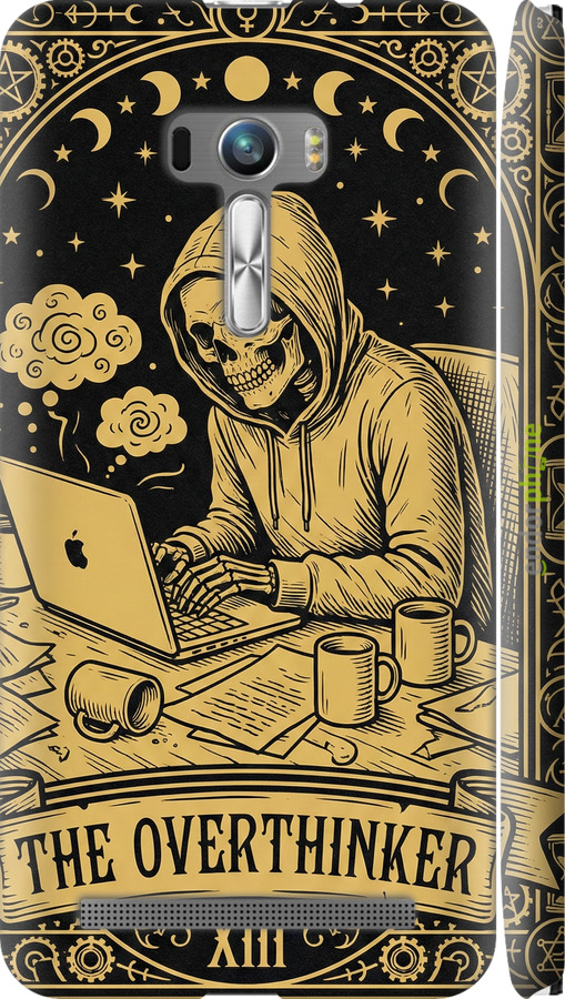 3D пластиковый матовый чехол The Overthinker для Asus ZenFone Selfie ZD551KL - 6774m-116 изображение 