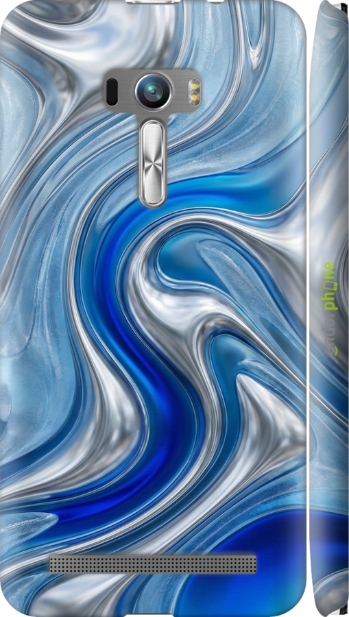 3D пластиковий матовий чехол Liquid Chrome для Asus ZenFone Selfie ZD551KL - 6781m-116 изображение 