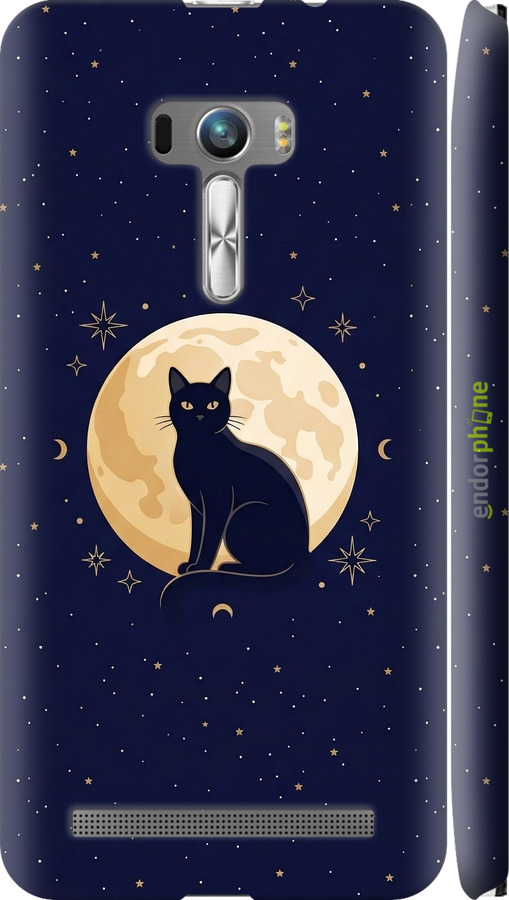 3D пластиковий матовий чехол Cute Cat Celestial/Witchy для Asus ZenFone Selfie ZD551KL - 6787m-116 изображение 