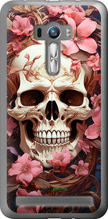 2D пластиковий чехол Череп у рожевих квітах для Asus ZenFone Selfie ZD551KL - 5965t-116 изображение 