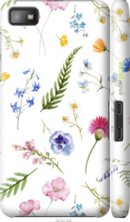 3D пластиковый глянцевый чехол Цветочный фон v2 для Blackberry Z10 - 5472c-392 изображение 