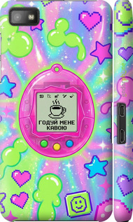 3D пластиковый глянцевый чехол Y2K Aesthetic Retro Pet: Годуй мене кавою для Blackberry Z10 - 6784c-392 изображение 