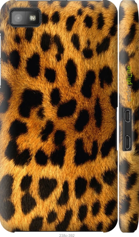 3D пластиковый глянцевый чехол Шкура леопарда для Blackberry Z10 - 238c-392 изображение 