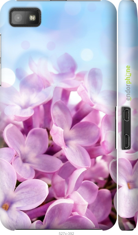 3D пластиковый глянцевый чехол Сирень для Blackberry Z10 - 527c-392 изображение 