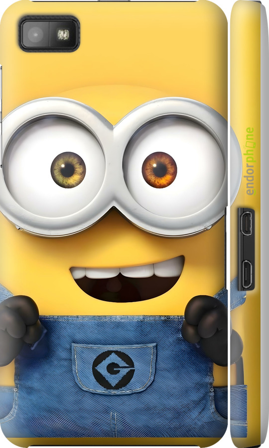 3D пластиковый глянцевый чехол Миньон для Blackberry Z10 - 6389c-392 изображение 