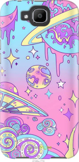 Силиконовый чехол Розовая галактика для Doogee X9 mini - 4146u-774 изображение 