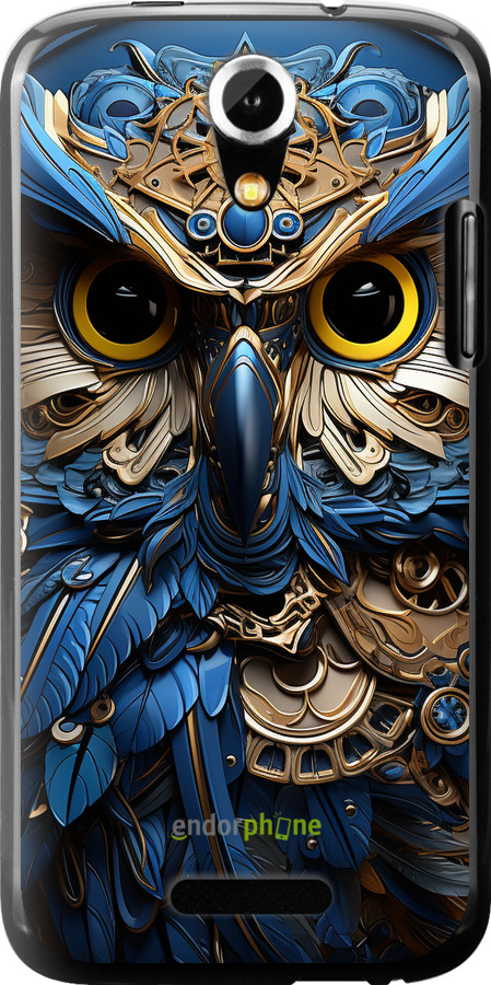 Силиконовый чехол Сова v2 для Doogee Y100X - 5649u-1109 изображение 