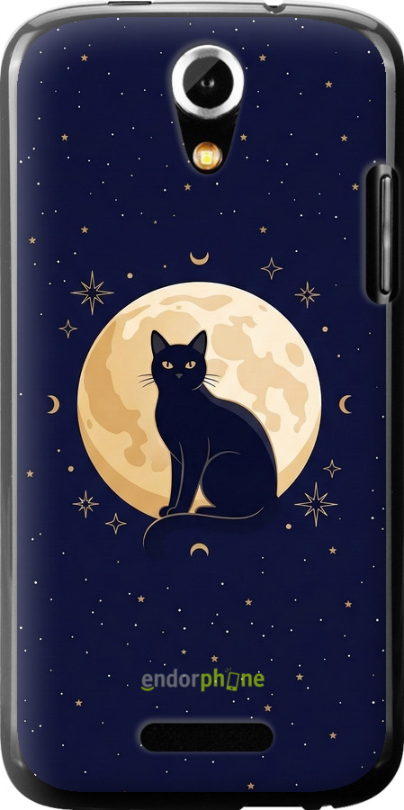 Силиконовый чехол Cute Cat Celestial/Witchy для Doogee Y100X - 6787u-1109 изображение 