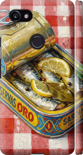 3D пластиковый матовый чехол 'Vintage Sardine Tin Phone' для Google PixeL 2 XL изображение 7