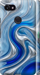 3D пластиковый матовый чехол Liquid Chrome для Google PixeL 2 XL - 6781m-1643 изображение 