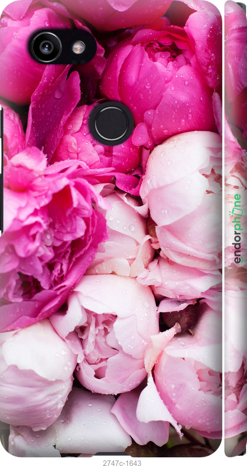 

3D-Kunststoff-Matte Hülle Rosa Pfingstrosen" für Google PixeL 2 XL"