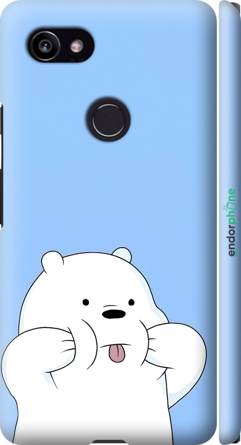 3D пластиковый матовый чехол Милый мишка для Google PixeL 2 XL - 6357m-1643 изображение 