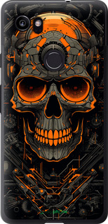 2D пластиковый чехол Череп для Google PixeL 2 XL - 5952t-1643 изображение 