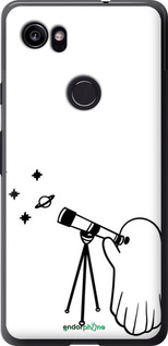 2D пластиковий чехол Привид астроном для Google PixeL 2 XL - 6444t-1643 изображение 