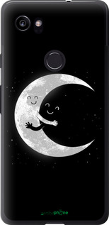 2D пластиковый чехол Лунные объятия для Google PixeL 2 XL - 6508t-1643 изображение 