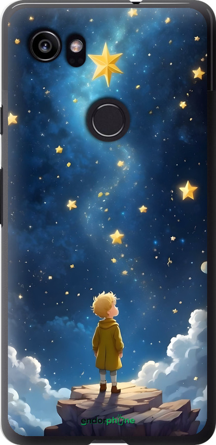 Силиконовый чехол Маленький принц для Google PixeL 2 XL - 6326u-1643 изображение 