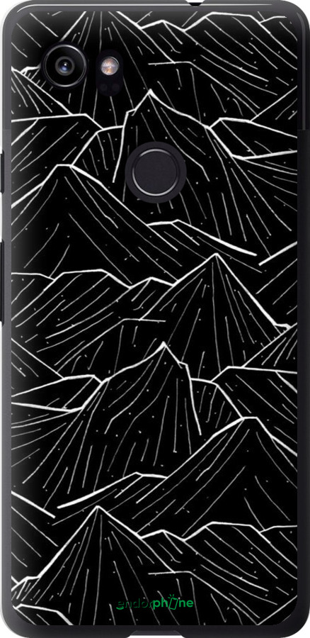 2D пластиковый чехол С изображением Темных гор для Google PixeL 2 XL - 6489t-1643 изображение 