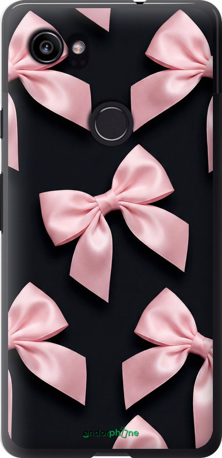 2D пластиковый чехол Coquette Ribbons Dark Coquette для Google PixeL 2 XL - 6767t-1643 изображение 