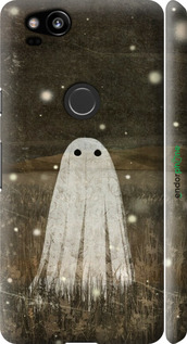 3D пластиковый матовый чехол Привидение и светлячки для Google Pixel 2 - 6406m-1075 изображение 