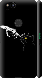 3D пластиковый матовый чехол Кошка для Google Pixel 2 - 6505m-1075 изображение 