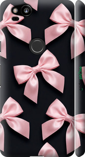 3D пластиковый матовый чехол Coquette Ribbons Dark Coquette для Google Pixel 2 - 6767m-1075 изображение 