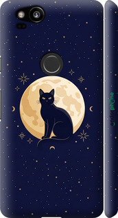 3D пластиковый матовый чехол 'Cute Cat Celestial/Witchy' для Google Pixel 2 изображение 3