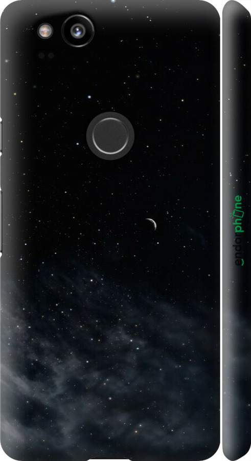 3D пластиковий матовий чехол Нічне небо для Google Pixel 2 - 6451m-1075 изображение 