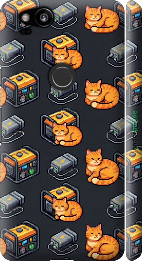 3D пластиковый матовый чехол Autonomous Zone для Google Pixel 2 - 6771m-1075 изображение 