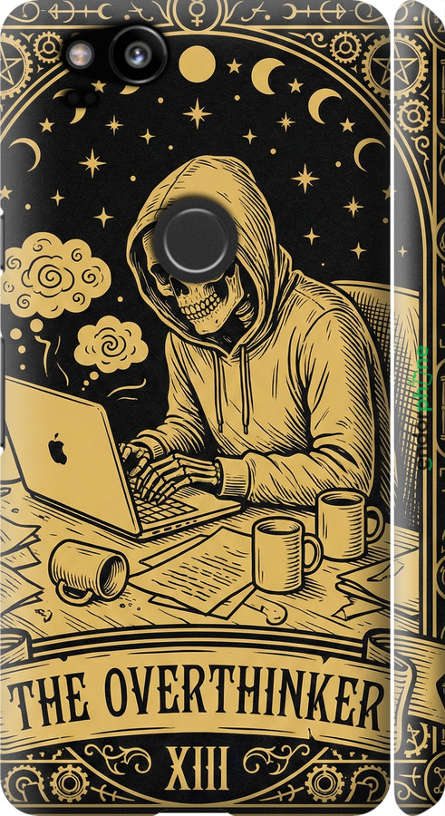 3D пластиковий матовий чехол The Overthinker для Google Pixel 2 - 6774m-1075 изображение 