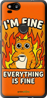 2D пластиковый чехол 'Funny Cat' для Google Pixel 2 изображение 10