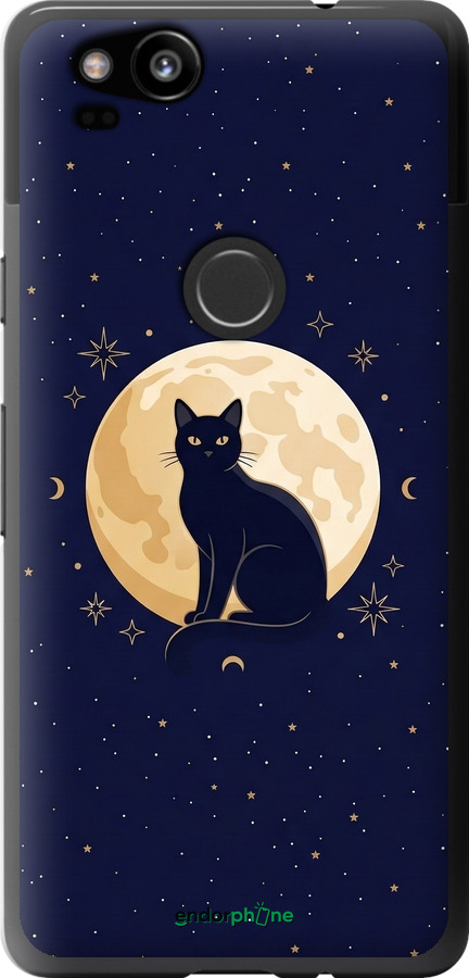 2D пластиковый чехол Cute Cat Celestial/Witchy для Google Pixel 2 - 6787t-1075 изображение 