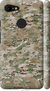 3D пластиковий матовий чехол Камуфляж v5 для Google Pixel 3 XL - 1201m-1523 изображение 