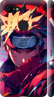 3D пластиковий матовий чехол Наруто для Google Pixel 3 XL - 6274m-1523 изображение 