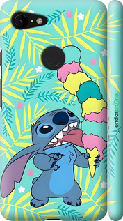 3D пластиковий матовий чехол Стіч для Google Pixel 3 XL - 6361m-1523 изображение 